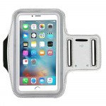 Wholesale Apple iPhone 8 Plus / 7 Plus Sports Armband with Key Pocket (Silver)